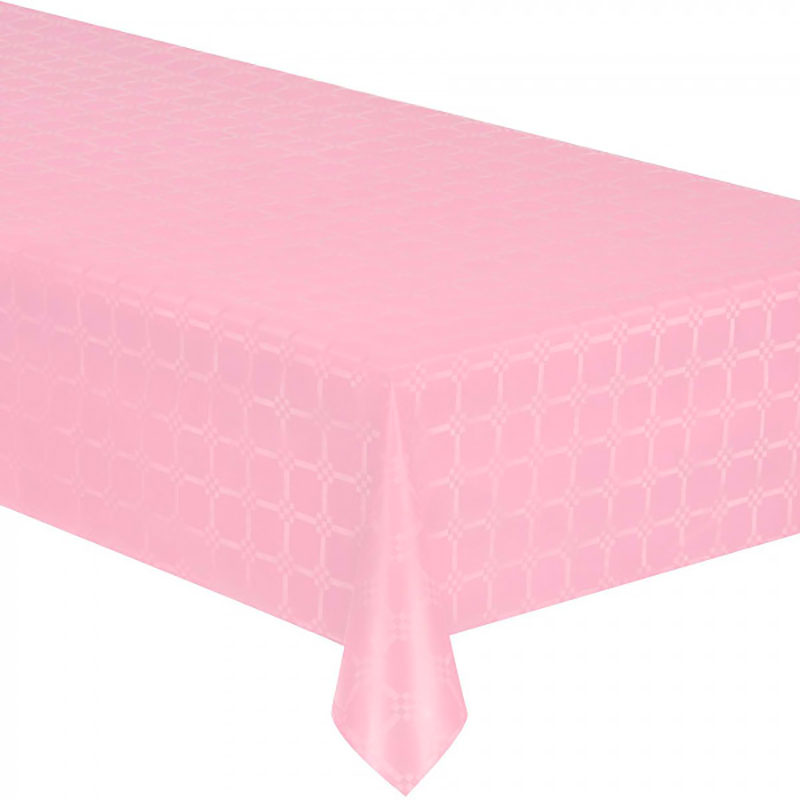 Nappe Papier Damass&eacute;e couleur Rose 6m x 1m20