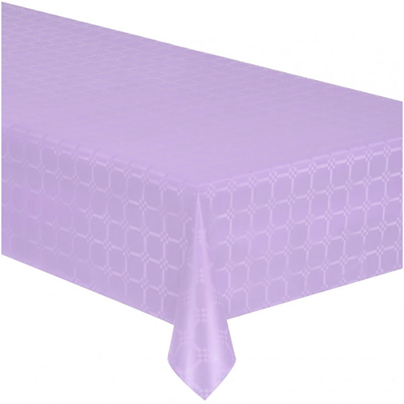 Nappe Papier Damass&eacute;e couleur Lavande 6m x 1m20