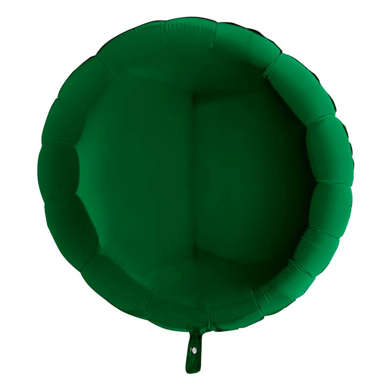Ballon Mylar Rond Vert Foncé