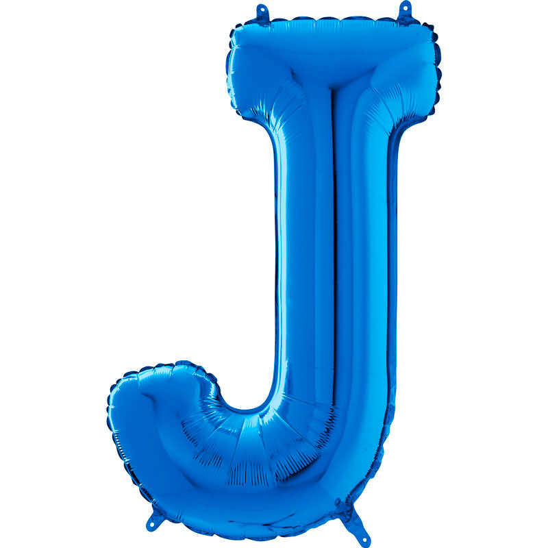 Ballon aluminium J Bleu