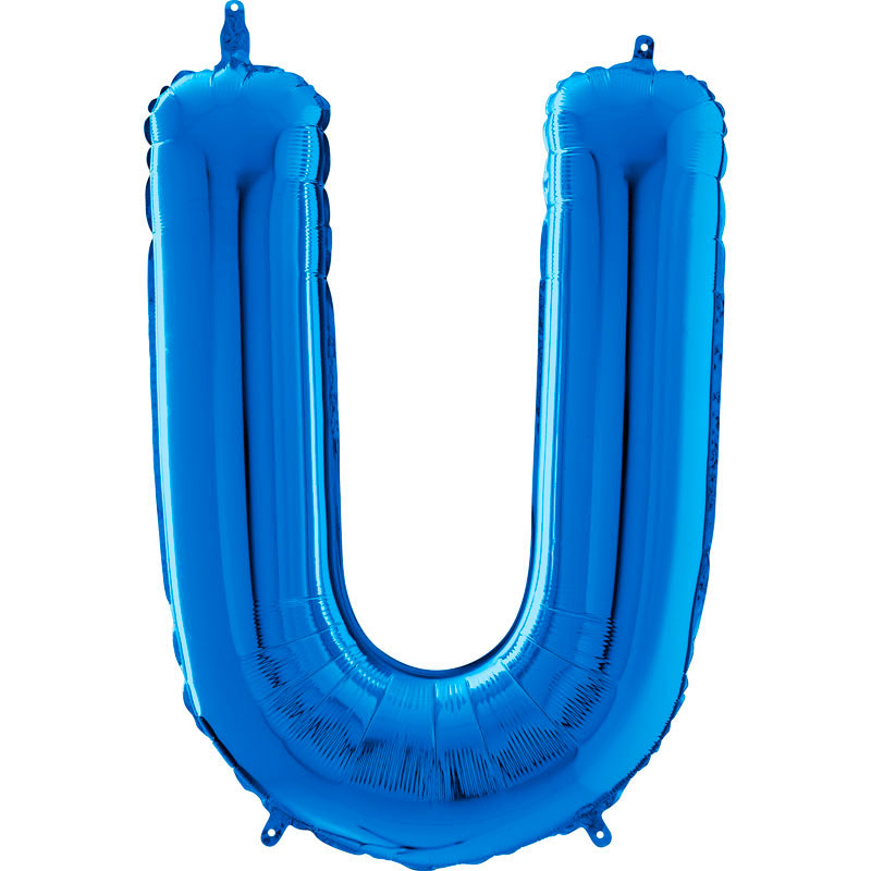 Ballon aluminium U Bleu