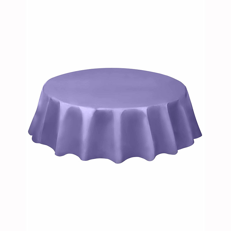 Nappe en plastique ronde lavande
