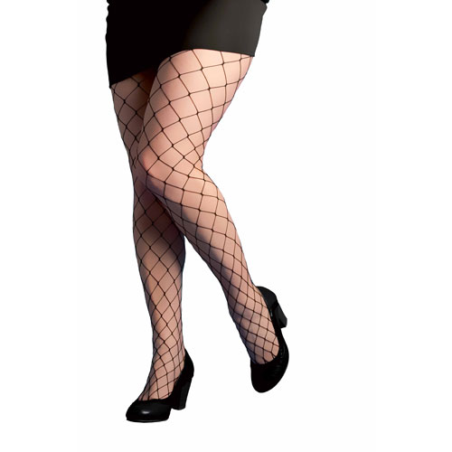 Collant r&eacute;sille grosses mailles noir