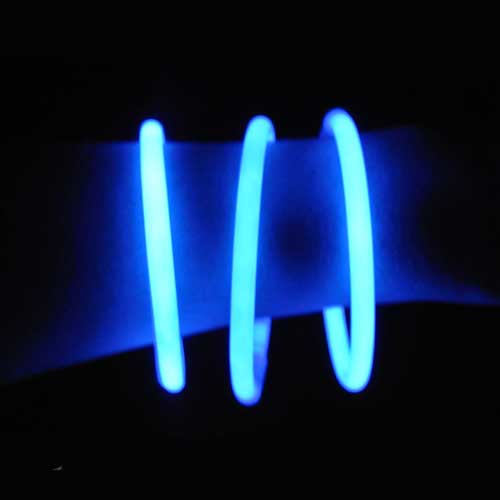 Bracelet Fluo Bleu (Bo&icirc;te de 100)