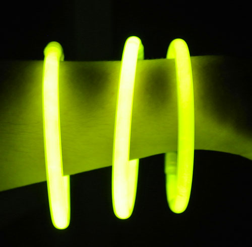 Bracelet fluo Jaune boîte de 100