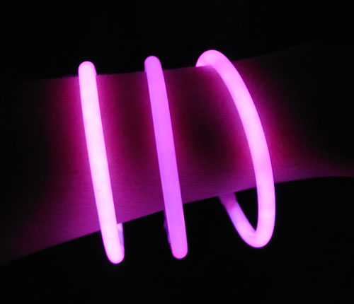 Bracelet Fluo Rose (Bo&icirc;te de 100)