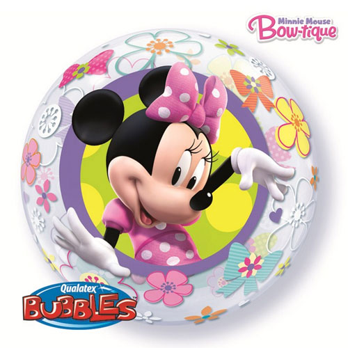 Ballon Minnie Mouse Bow-Tiquen Bubble