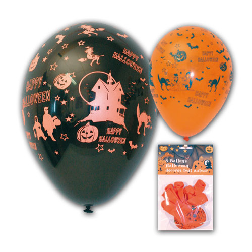Ballon Halloween Noir ou orange