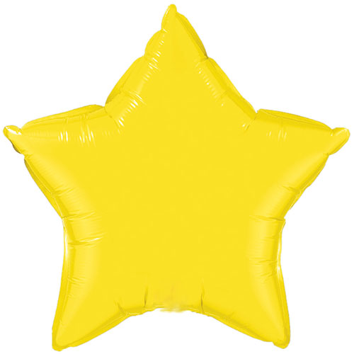 Ballon Mylar étoile jaune