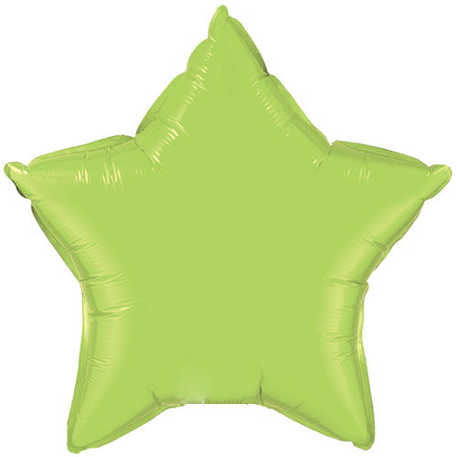 Ballon Mylar étoile vert tilleul (lime green)