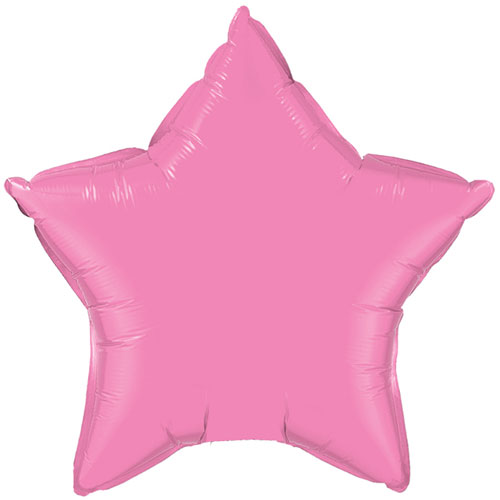Ballon Mylar étoile rose