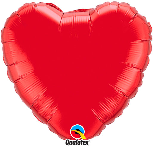 Ballon Mylar Coeur rouge (red)