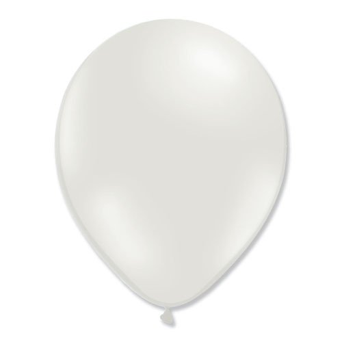Ballon blanc m&eacute;tal