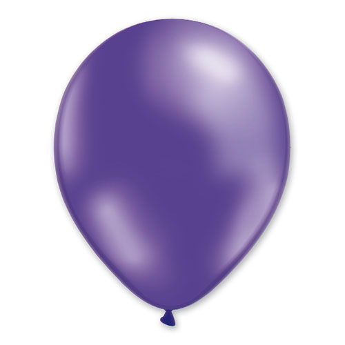 Ballon violet métal
