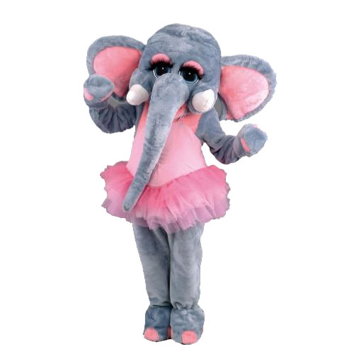 D&eacute;guisement mascotte danseuse &eacute;l&eacute;phant