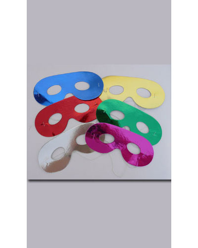 Loup Carton m&eacute;tallis&eacute; - couleurs assorties par 6