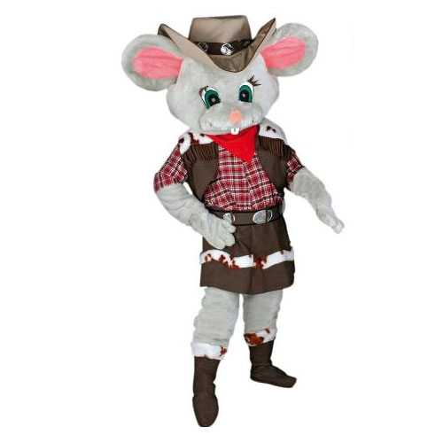 D&eacute;guisement mascotte souris cow boy femme