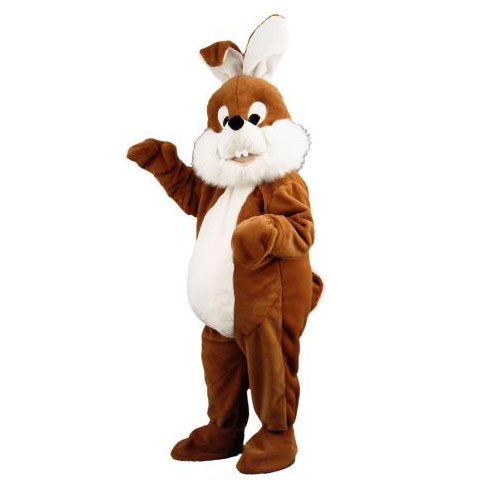 D&eacute;guisement mascotte lapin Marron