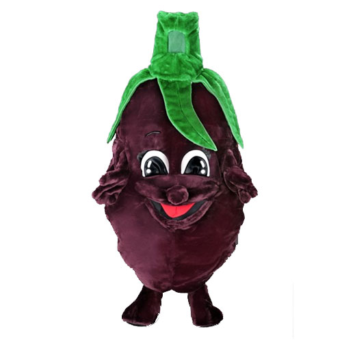 D&eacute;guisement mascotte aubergine