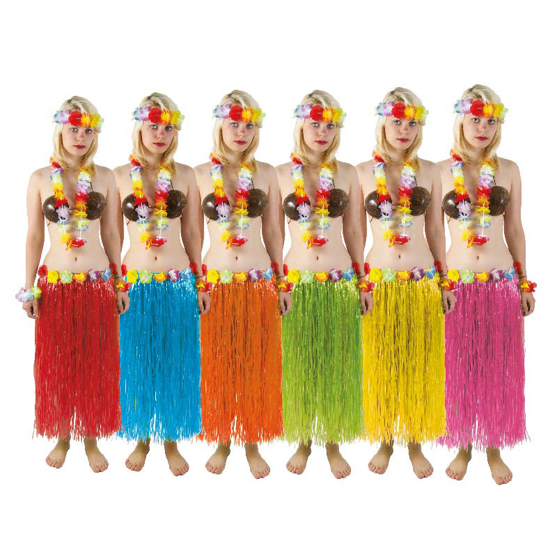 Jupe Hawa&iuml;enne couleurs assorties 80 cm