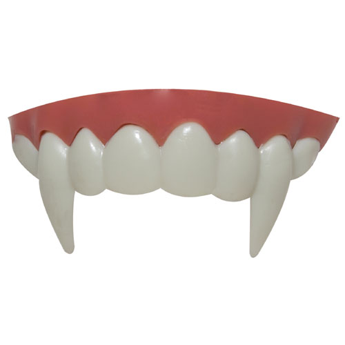Dentier vampire avec pâte