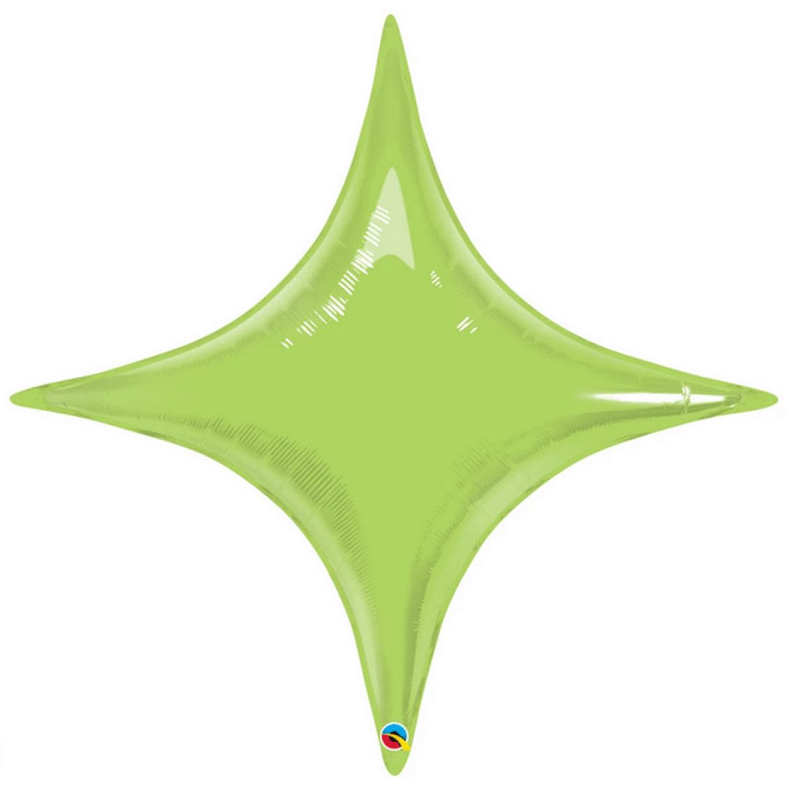 Ballon Mylar étoile design Vert tilleul (Starpoint) (20'')