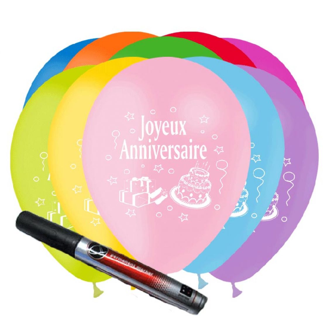 Ballons Anniversaire A Personnaliser Stylo