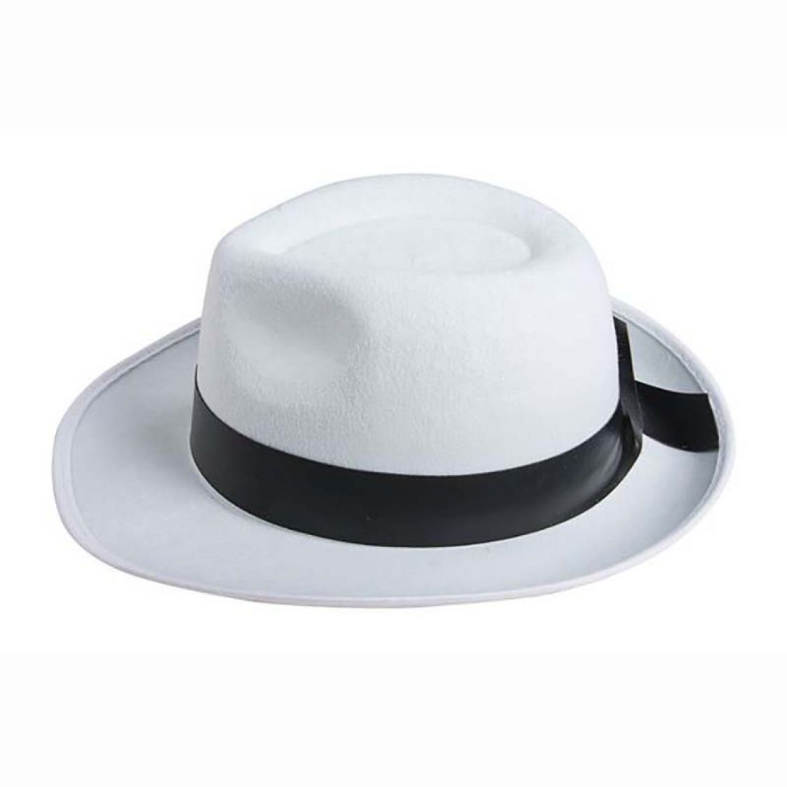 Chapeau Al Capone Blanc