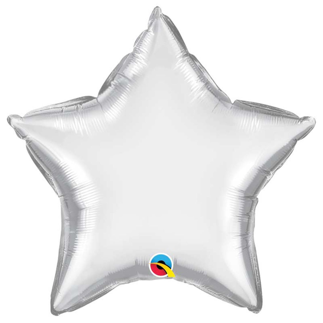 Ballon Mylar étoile Chrome argent