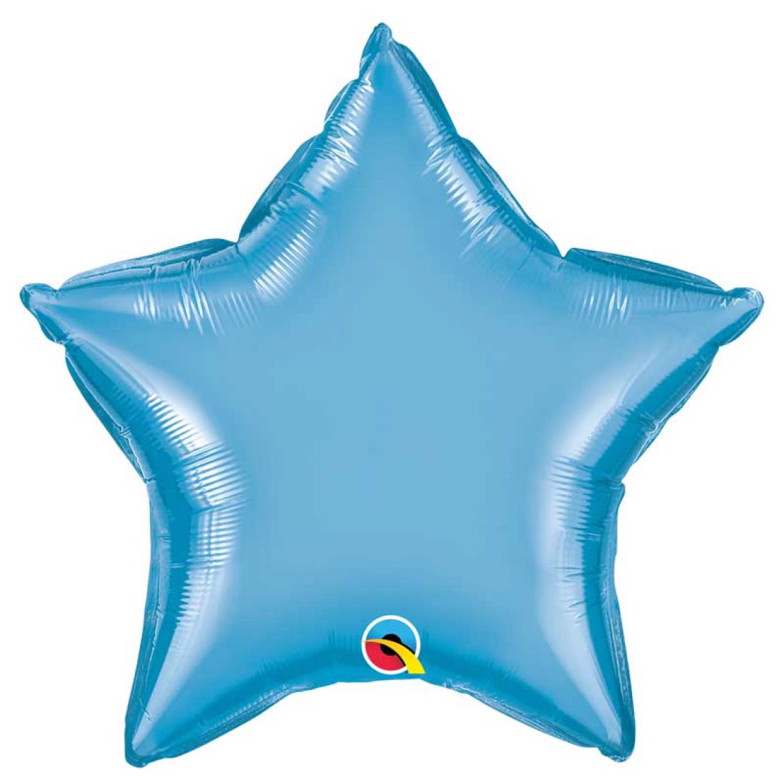 Ballon Mylar étoile Chrome bleu