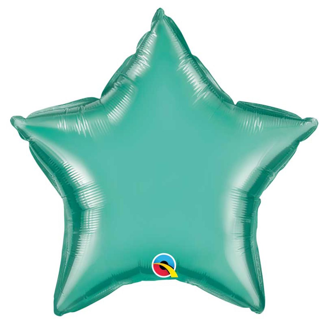 Ballon Mylar étoile Chrome vert