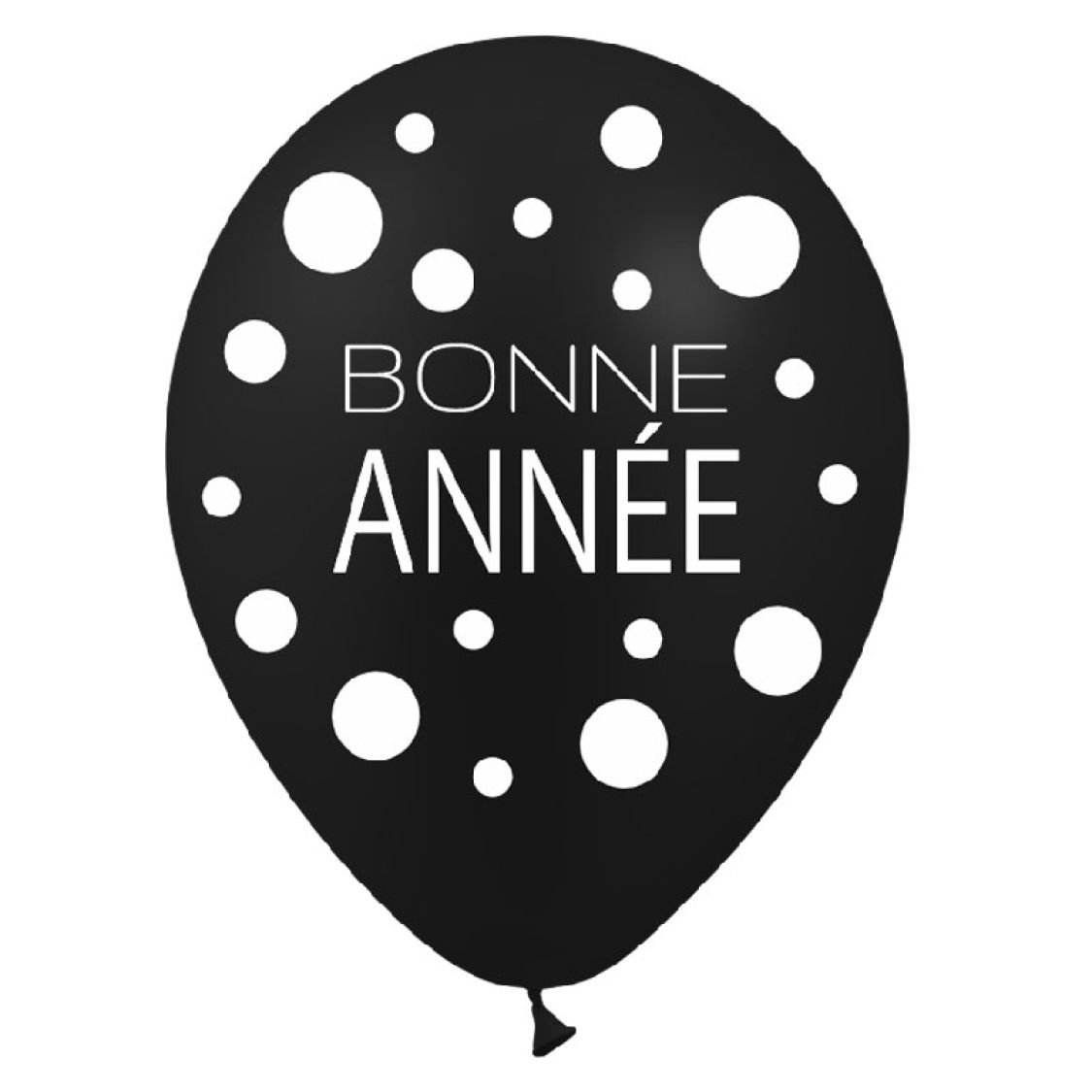 Ballon Hélium Géant Anniversaire Noir - Chiffres au choix - Jour