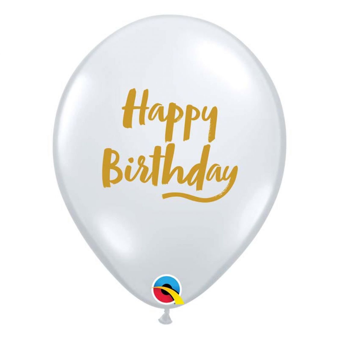 Ballon Happy Birthday Transparent et or