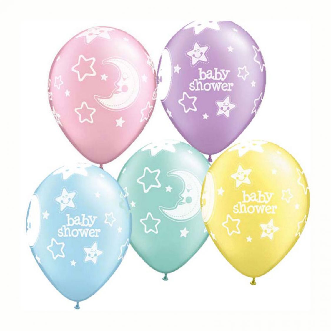 Ballon Baby Shower qualatex assortiment pastel