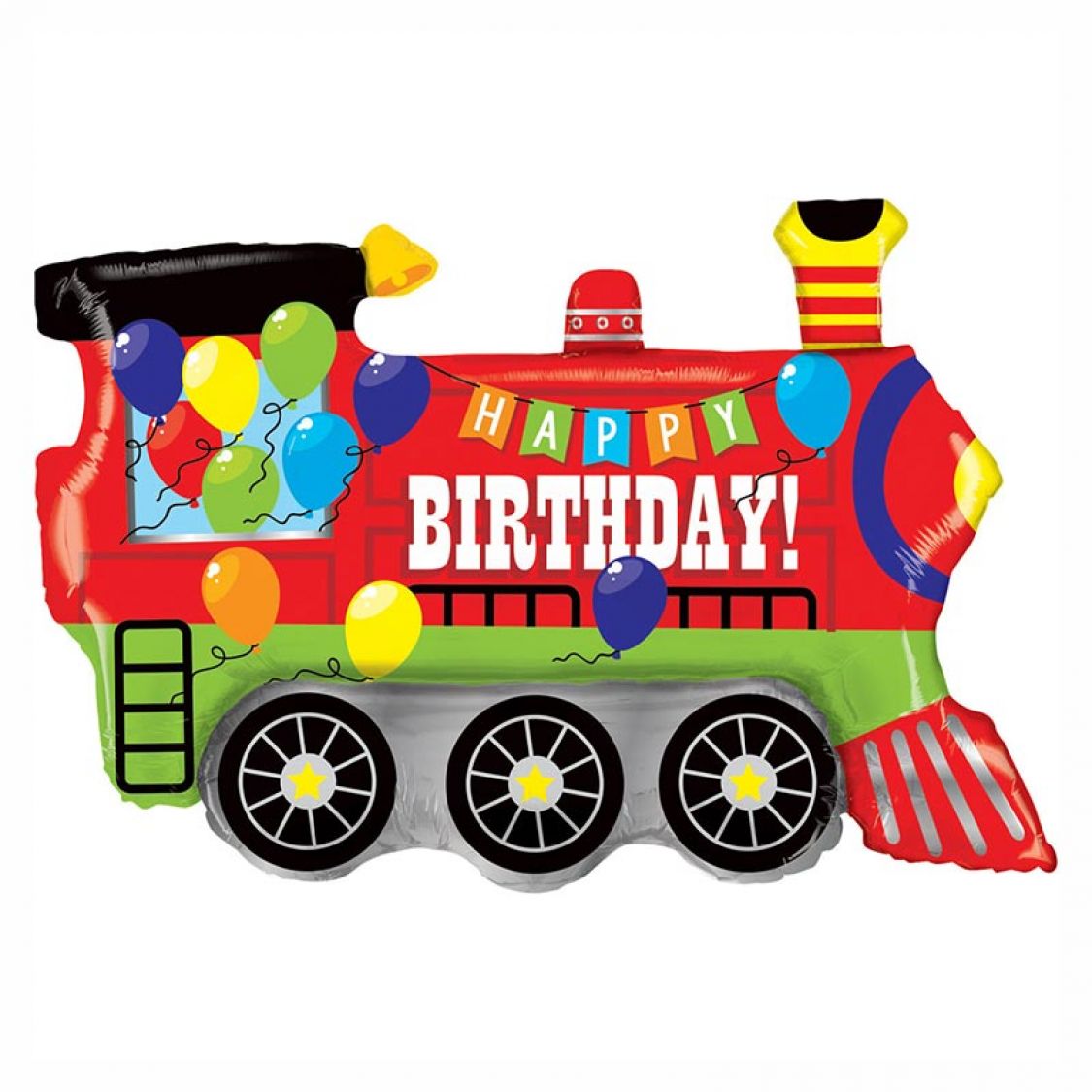 Ballon Happy Birthday Train
