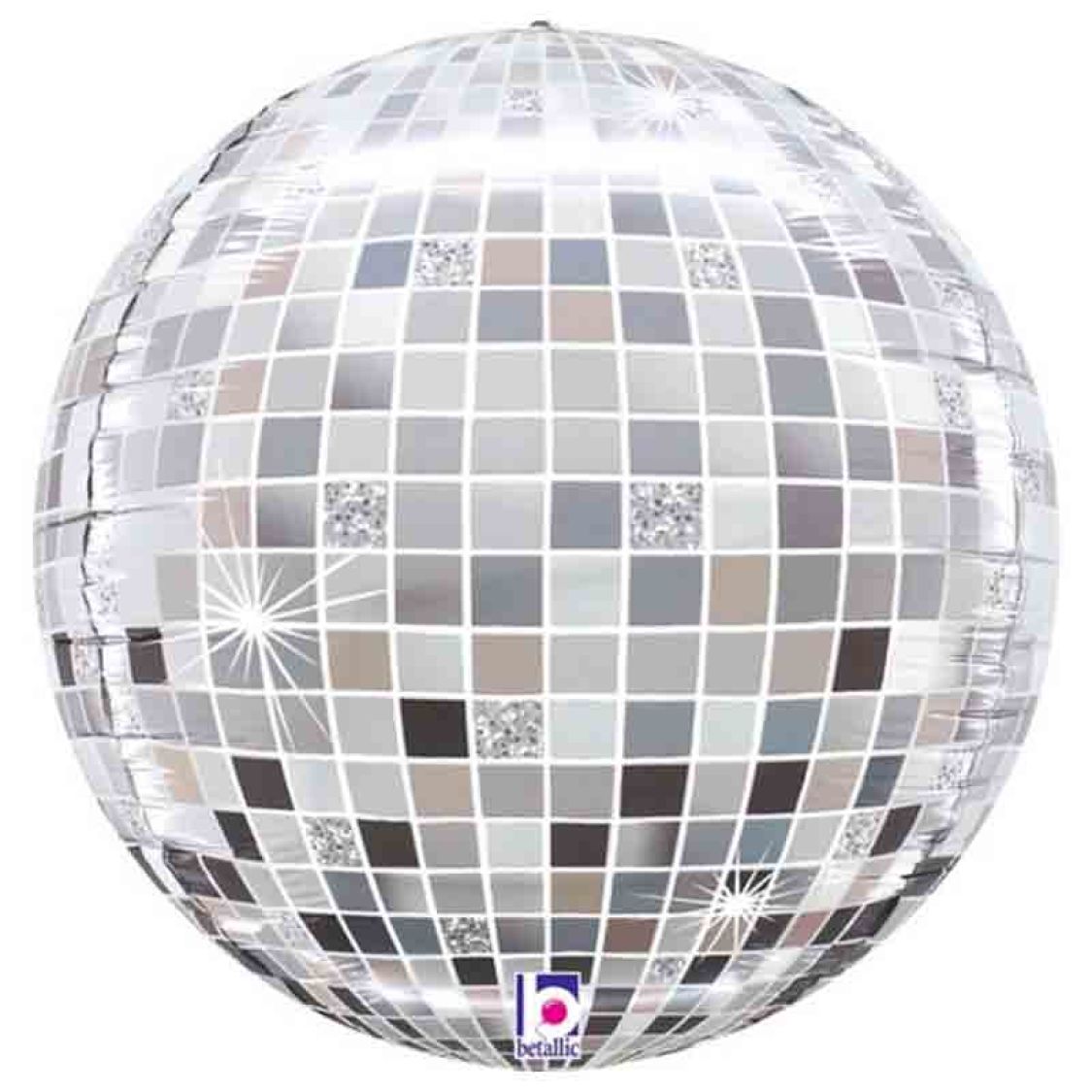 Ballon aluminium holographique - Ballon boule à facette - Décoration soirée  disco