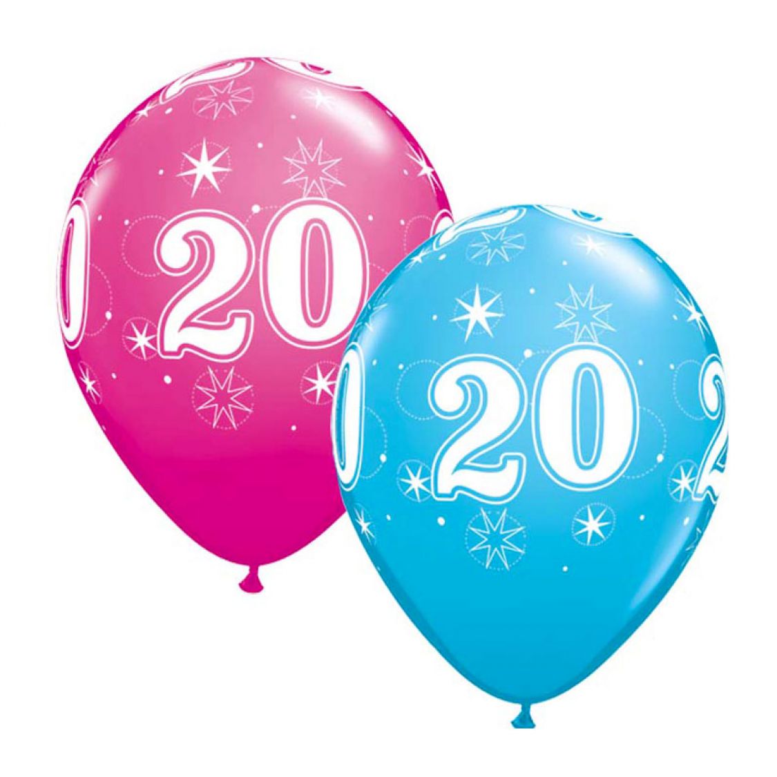 Ballon Qualatex 20 ans Eclats