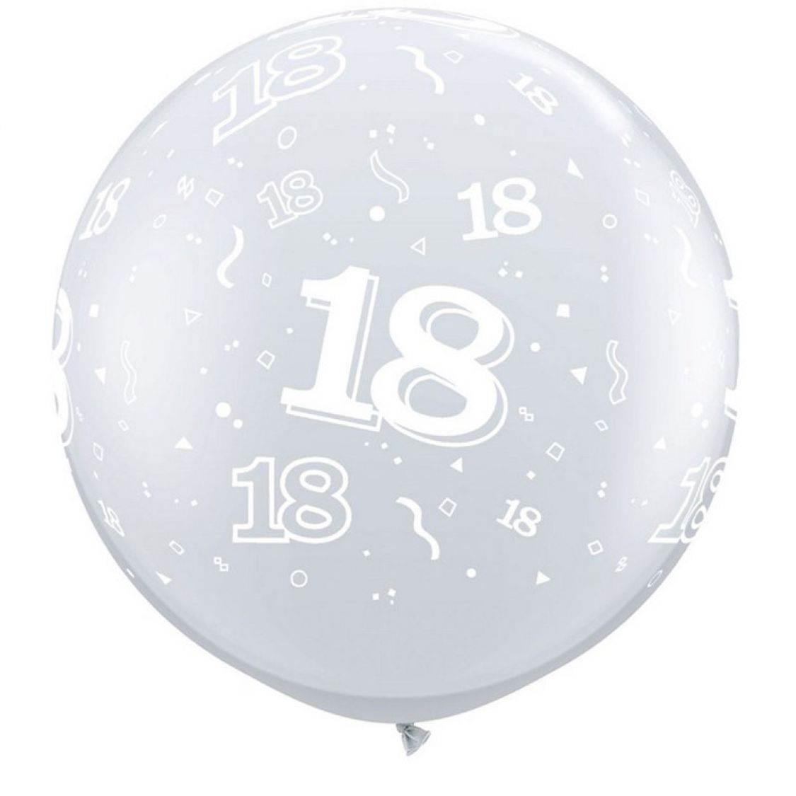 Ballon géant 18 ans qualatex transparent