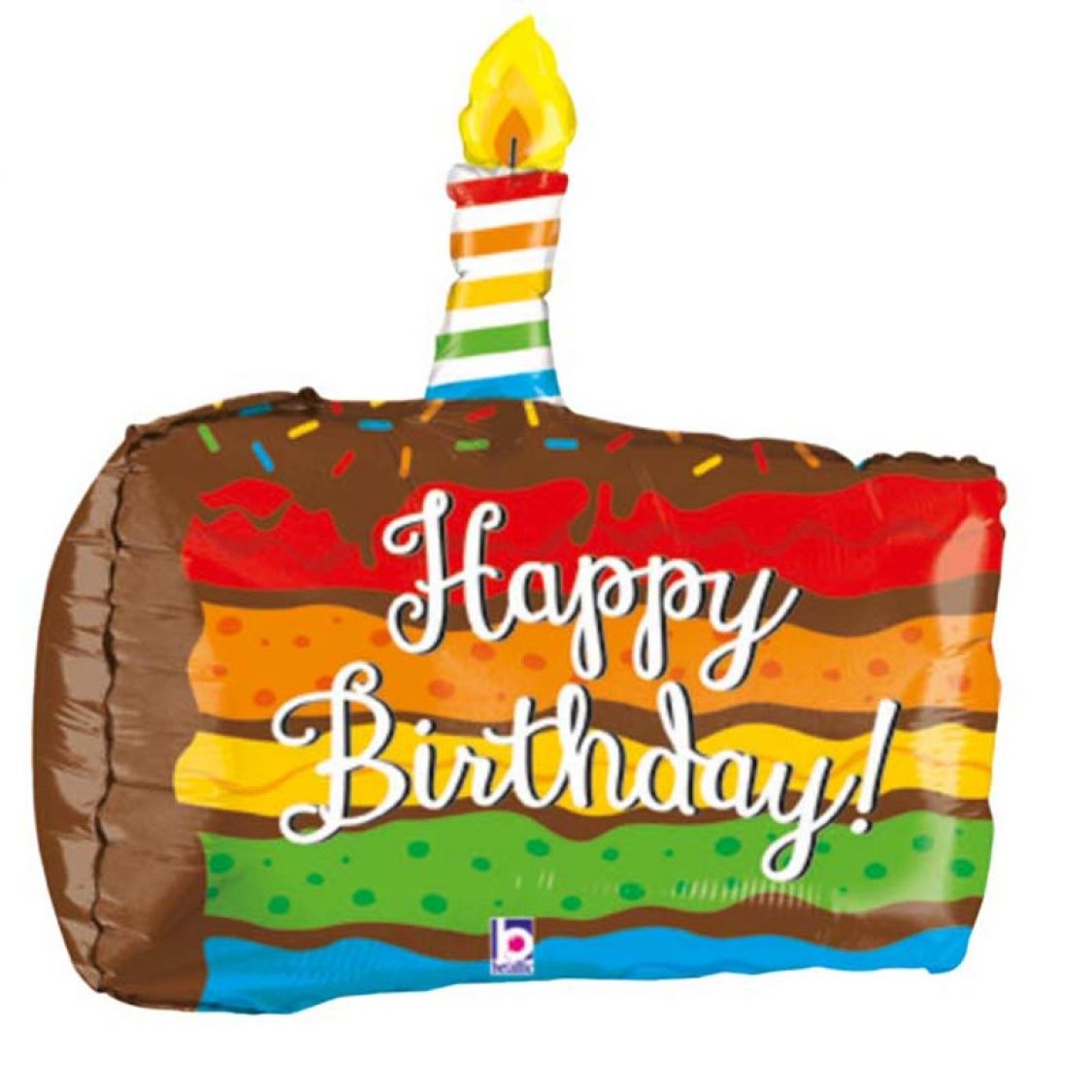 Ballon Gateau Rainbow Happy Birthday Avec Bougies Ballon Gateau Rainbow Happy Birthday Avec Bougies