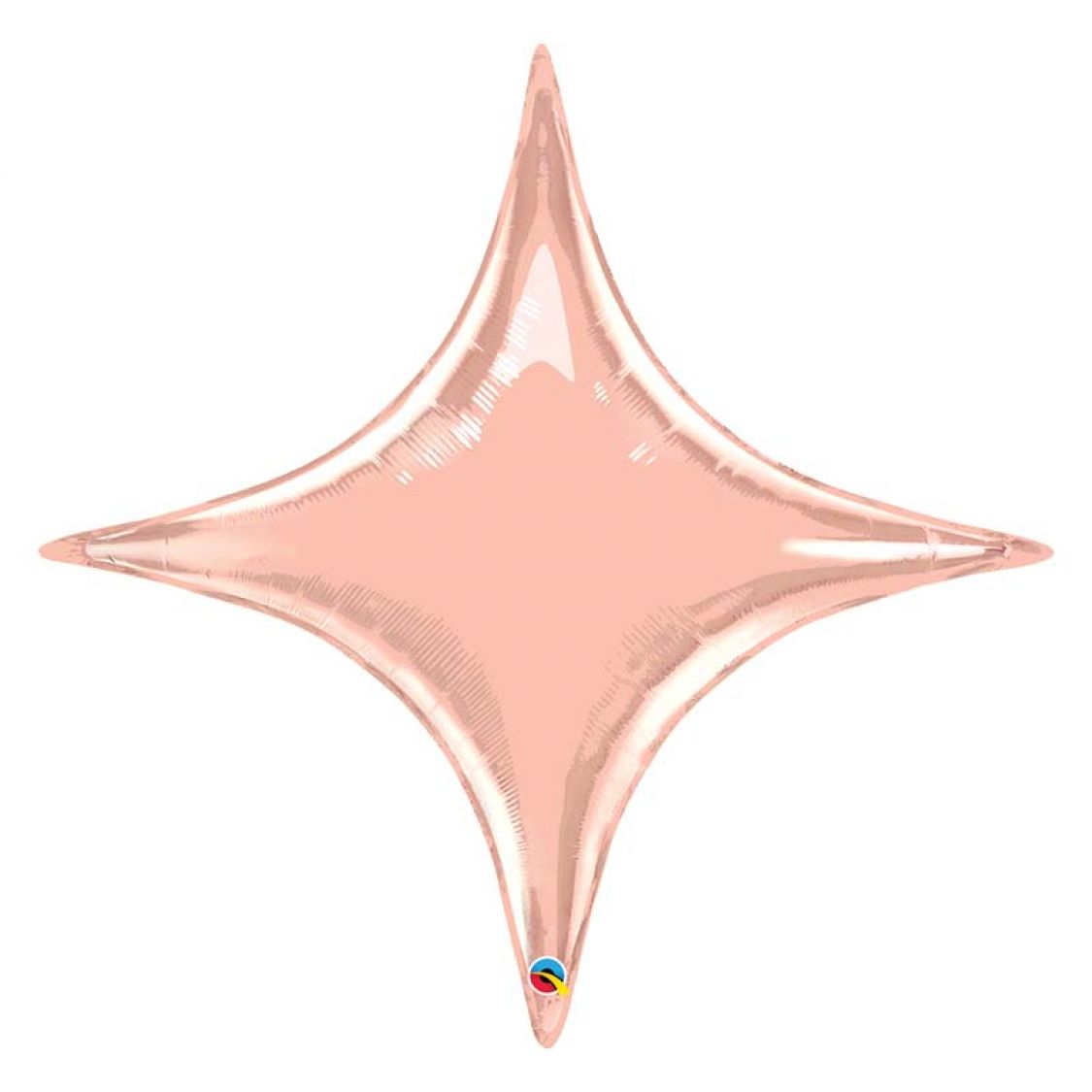 Ballon Mylar étoile design rose or (Starpoint) (40'')