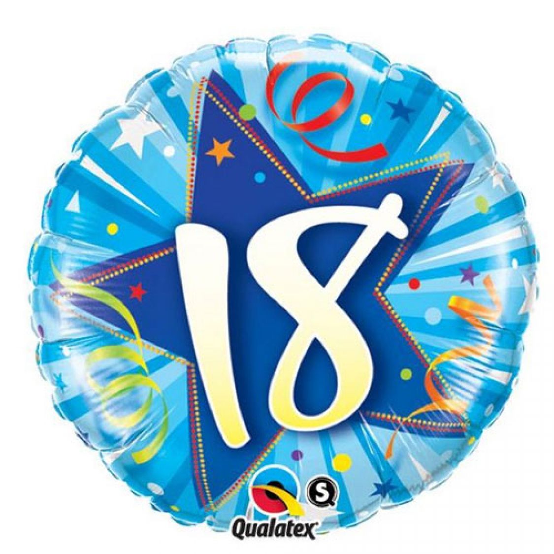 Ballon chiffre 18 anniversaire bleu clair