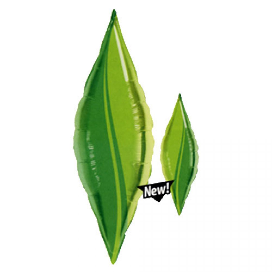 Ballon Mylar pointe feuille d'arbre (taper green leaf)