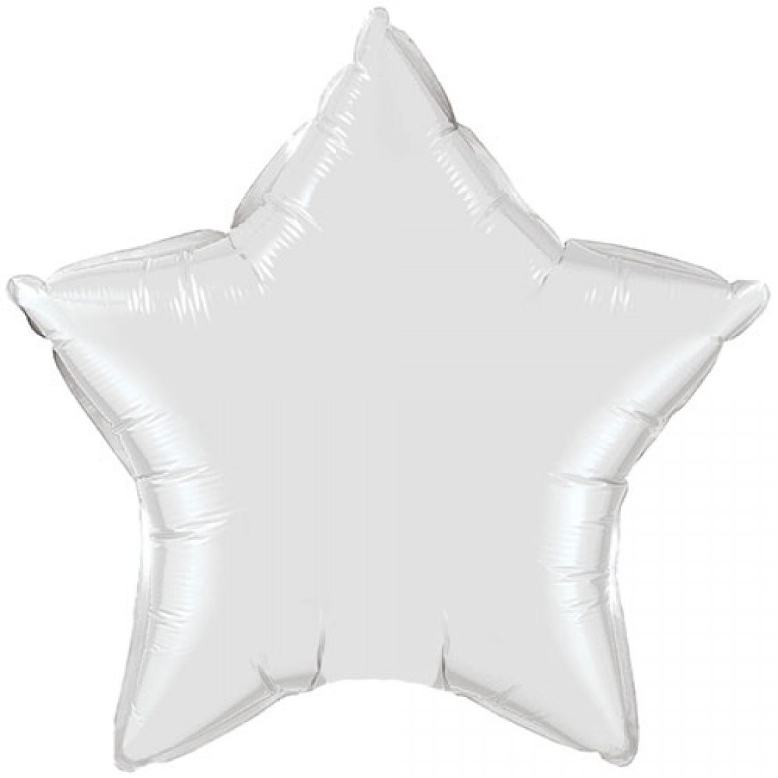 Ballon Mylar étoile blanc