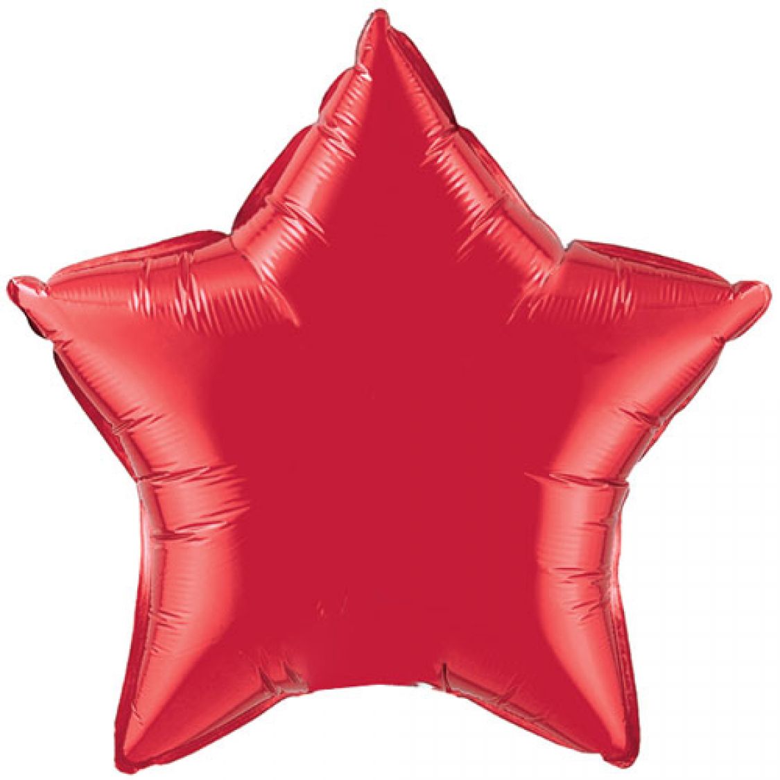 Ballon Mylar étoile rouge rubis