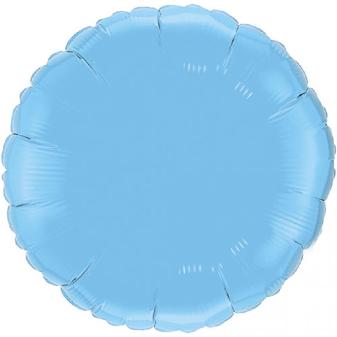 Ballon Mylar rond bleu pâle (pale blue)