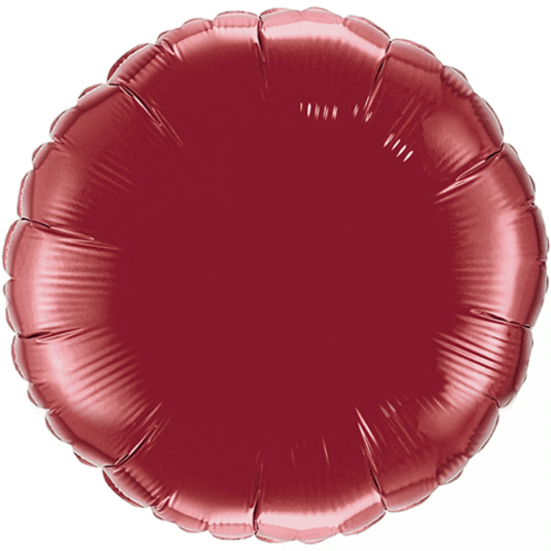 Ballon Mylar rond bordeaux (burgundy)