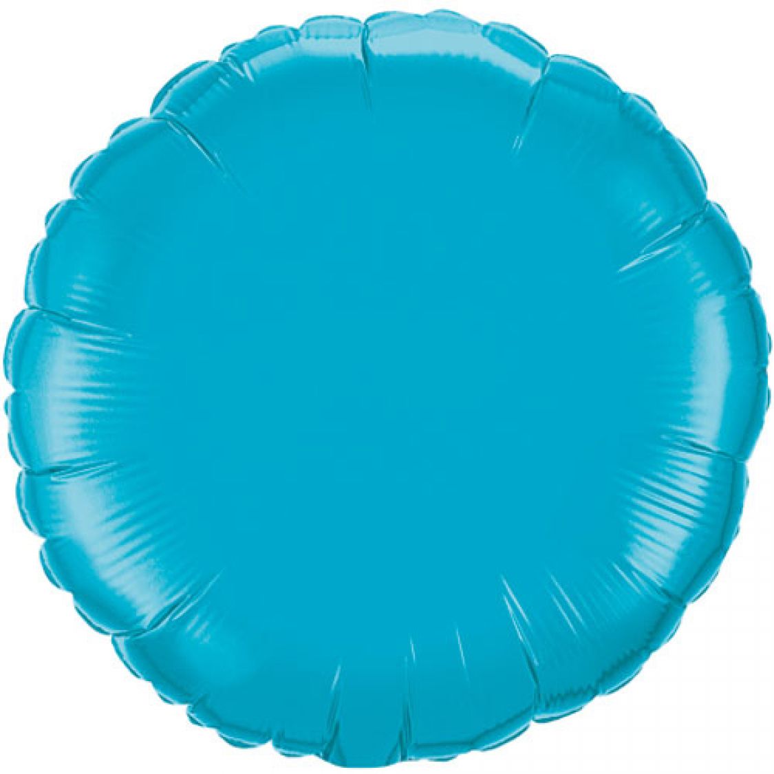 Ballon Mylar rond turquoise