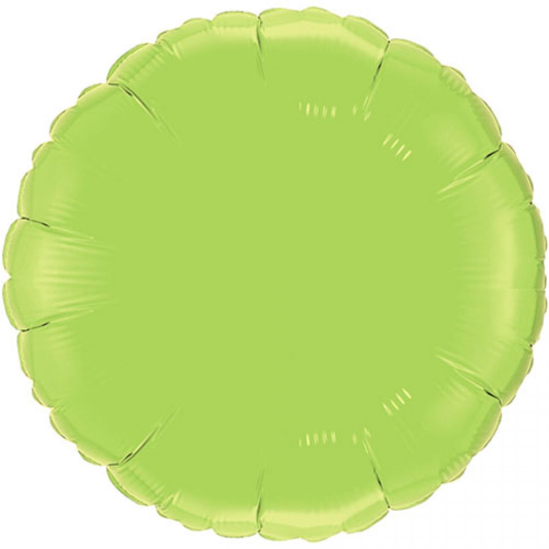 Ballon Mylar rond vert tilleul (green lime)