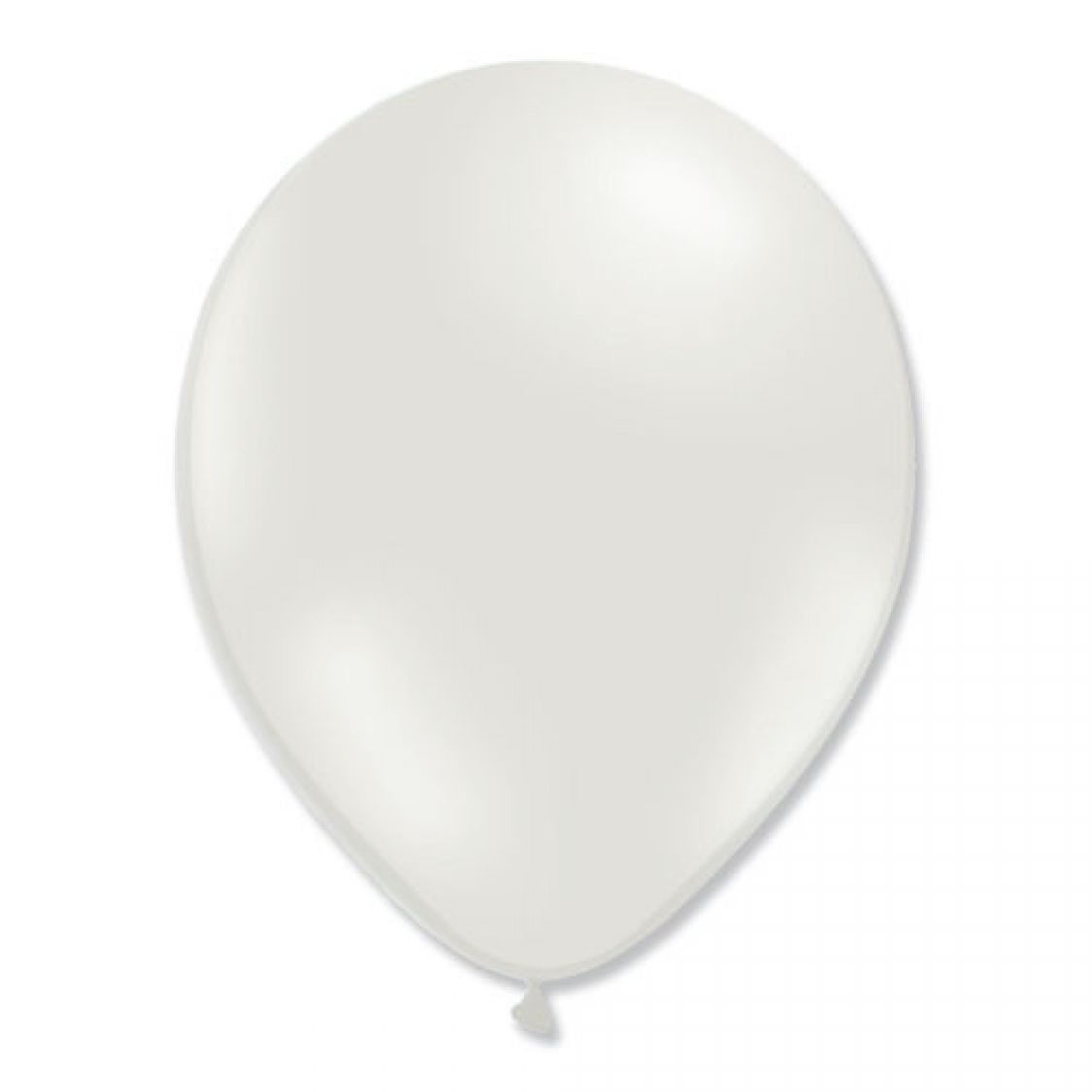 Ballon blanc métal latex