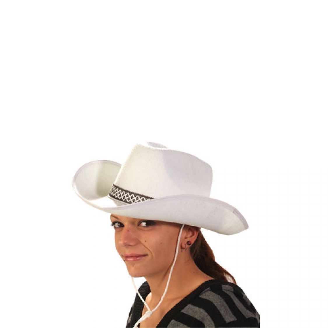 Chapeau Feutre Cow Boy Blanc